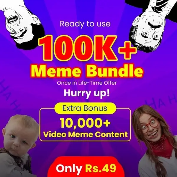 1,00,000+Viral Memes Bundle