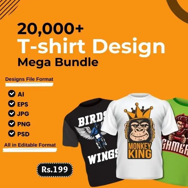 20,000+ T-shirt Design Mega Bundle