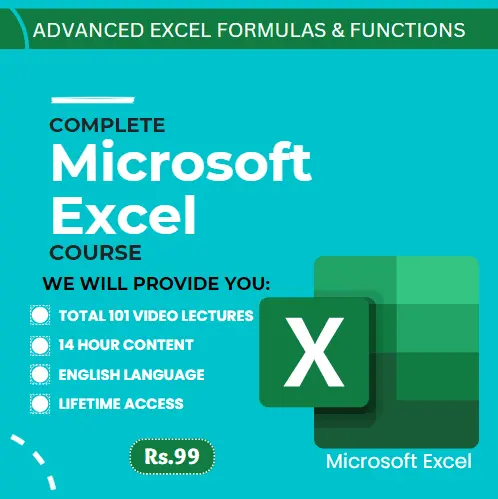 Microsoft Excel - Advanced Excel Formulas & Functions